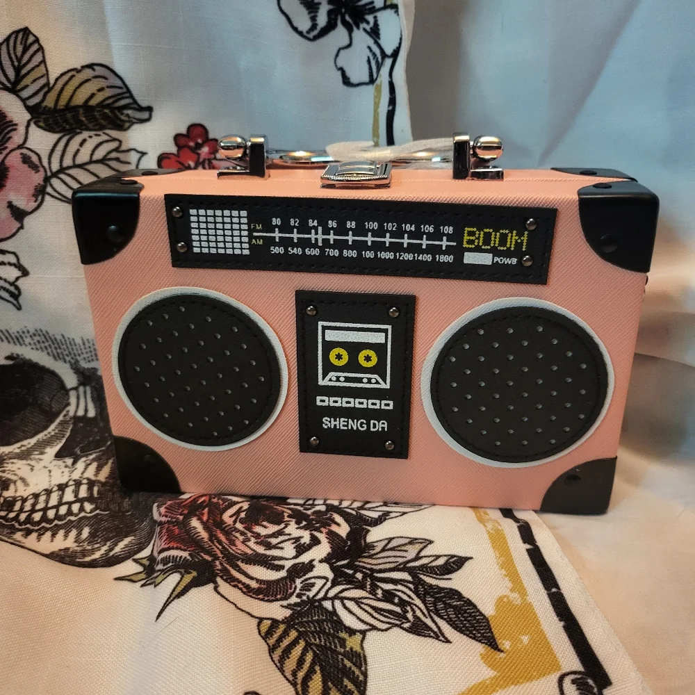 NWT MINI BOOM BOX PURSE